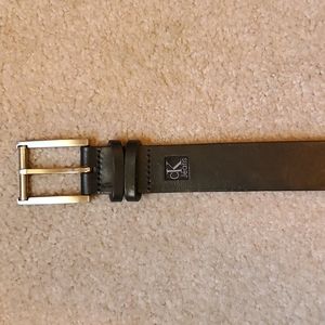 cK jeans black leather belt size 36